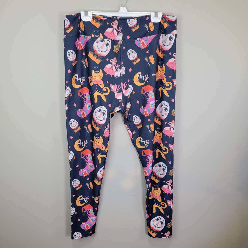 Dren Designs Nursery Rhyme Polyester Spandex Ankle Leggings Extended Plus Size‎